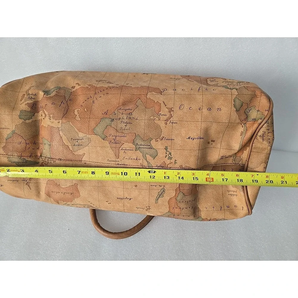 Vintage Magellan World Map Duffel Bag Weekender Carry-On  1990s